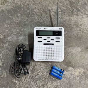 Midland WR-100 NOAA Weather Alert Radio w/ Power Adapter